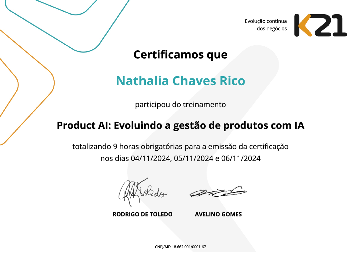 Certificado K21